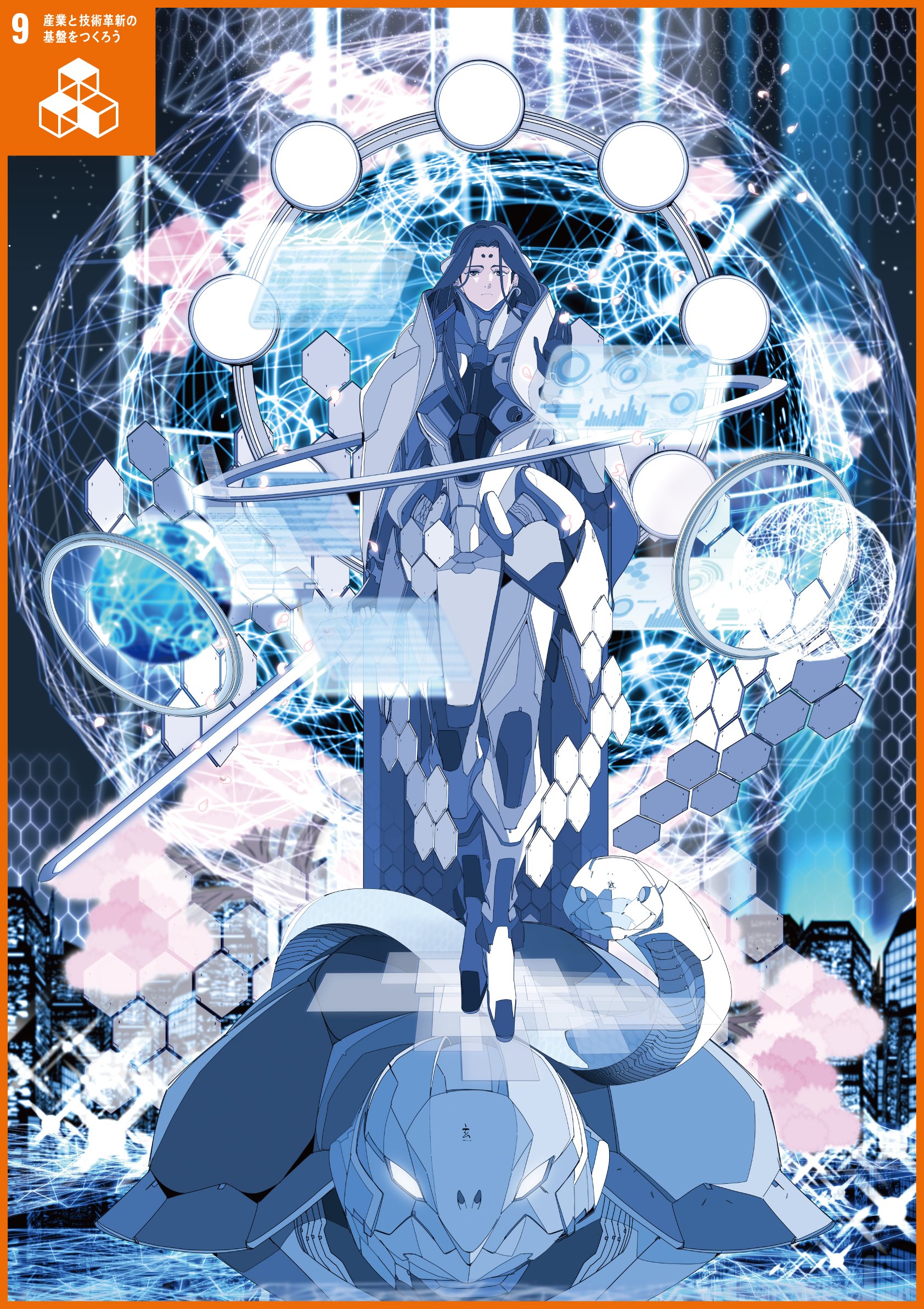 妙見菩薩（みょうけんぼさつ）  国を見渡せる優れた視力によって国土を擁護し、産業発展を司る菩薩。