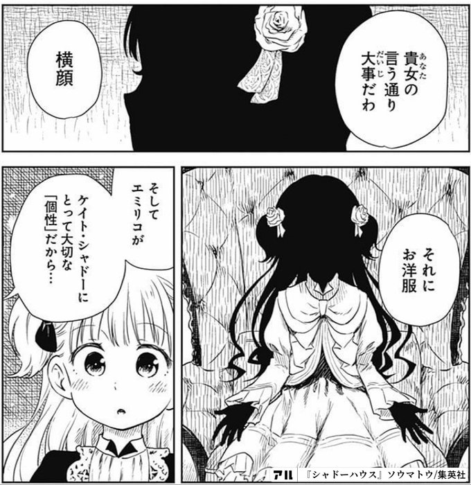 貴女の言う通り大事だわ 横顔 それにお洋服 そしてエミリコが ケイト シャドーにとっての大切な 個性 だから シャドーハウス アル