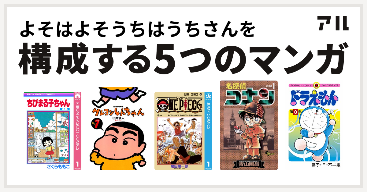よそはよそうちはうちさんを構成するマンガはちびまる子ちゃん