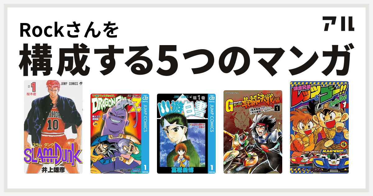 Rockさんを構成するマンガはSLAM DUNK(スラムダンク