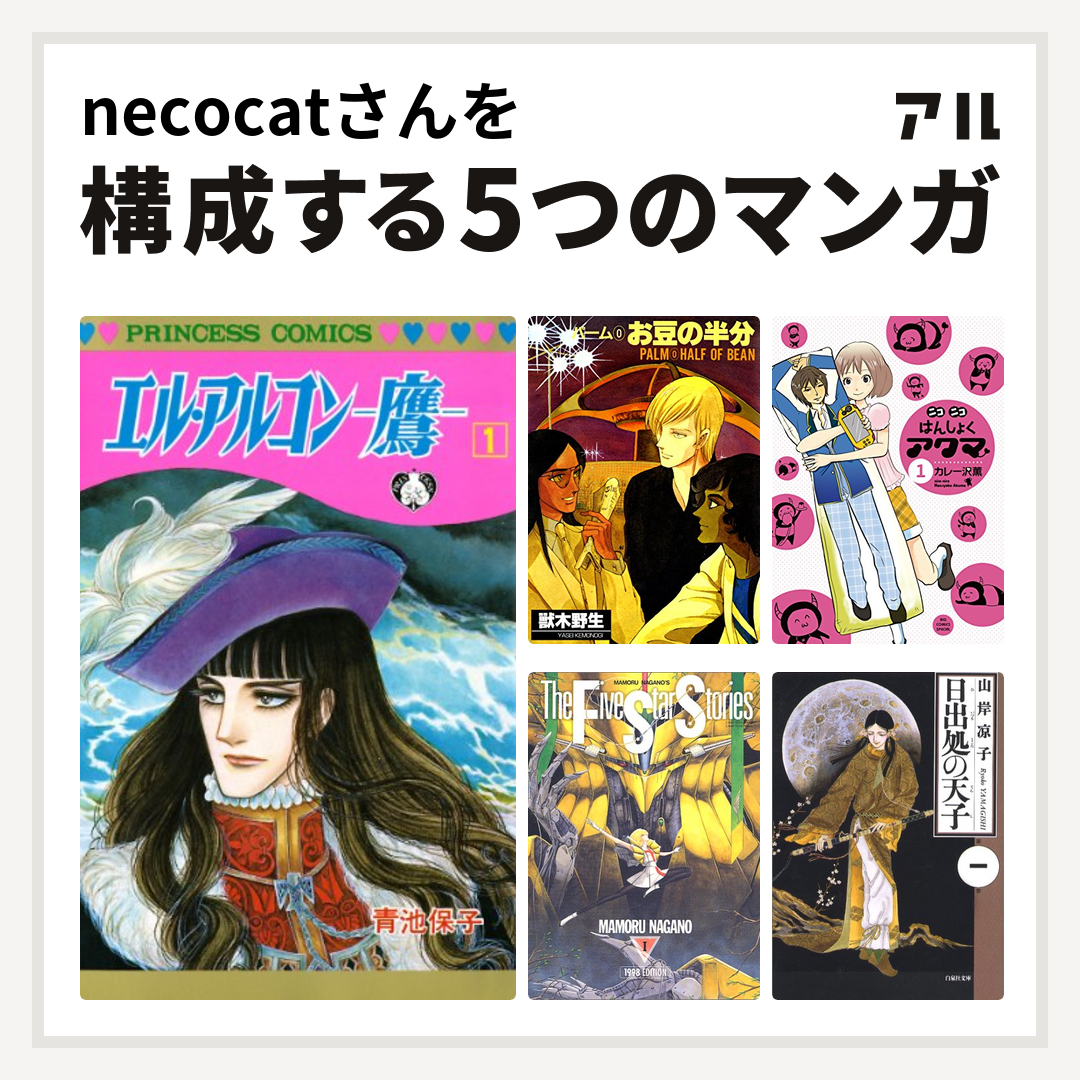 necocatさんを構成するマンガはエル・アルコン －鷹－ パーム ニコニコ